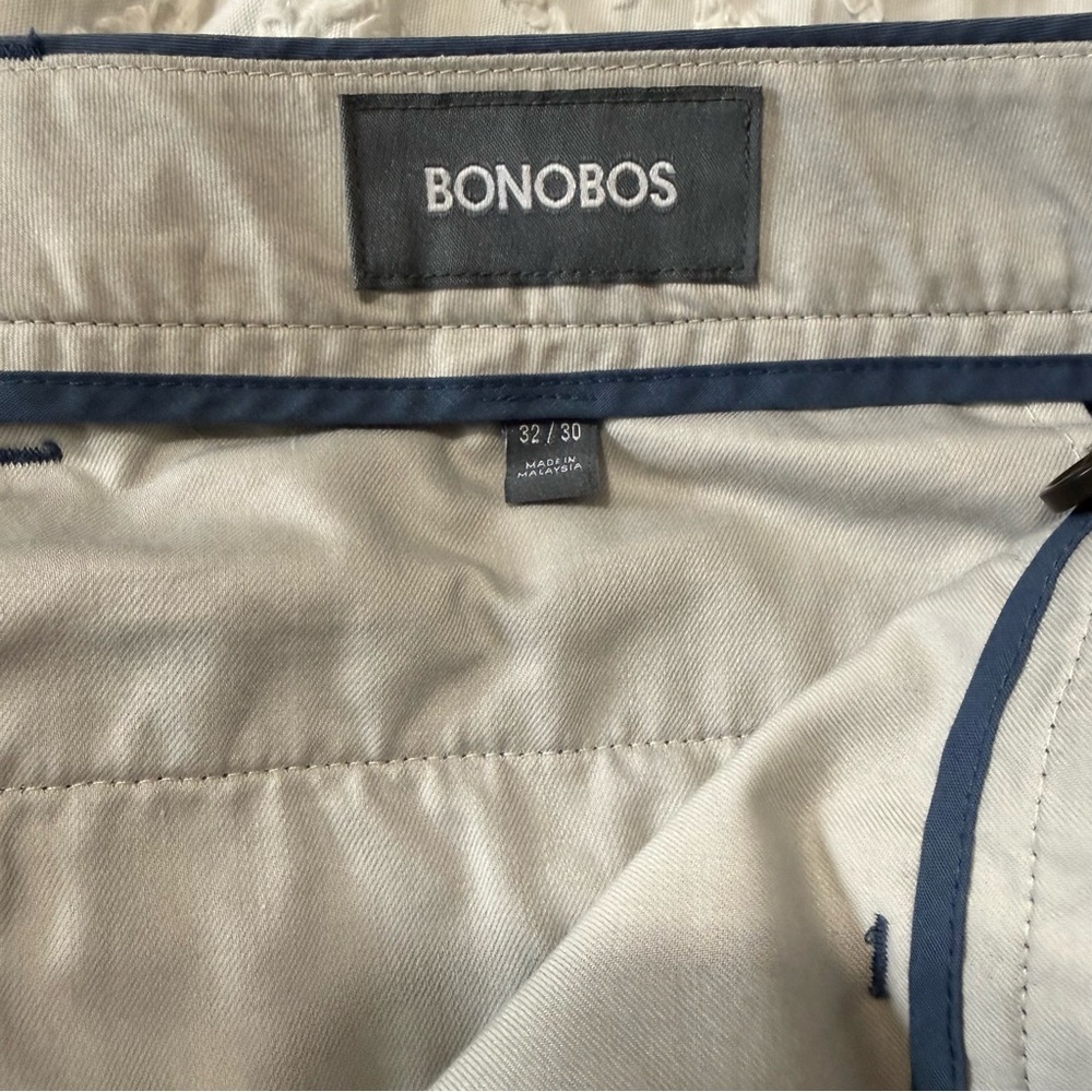 Bonobos Monday Men’s Straight Dress Pants Slacks Blue Size 32 x 30 - Picture 3 of 5